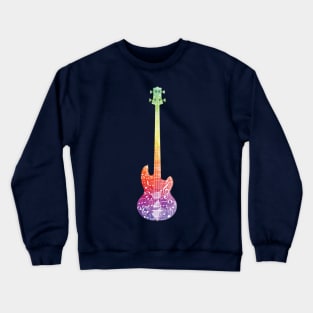 Purple Polygonal Guitar Crewneck Sweatshirt